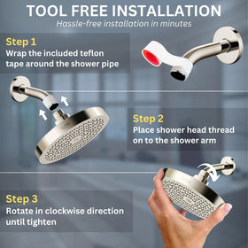 GURIN 1-minute install for quick bathroom upgrade.