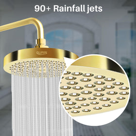 GURIN gold-plated finish shower head enhances bathroom decor