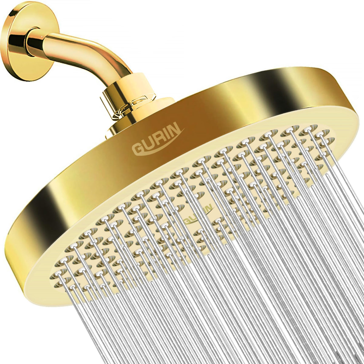 GURIN high pressure rainfall shower head delivering spa-like spray
