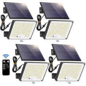 Gusicil outdoor solar lights with split panel for flexible placement and energy-free illumination.