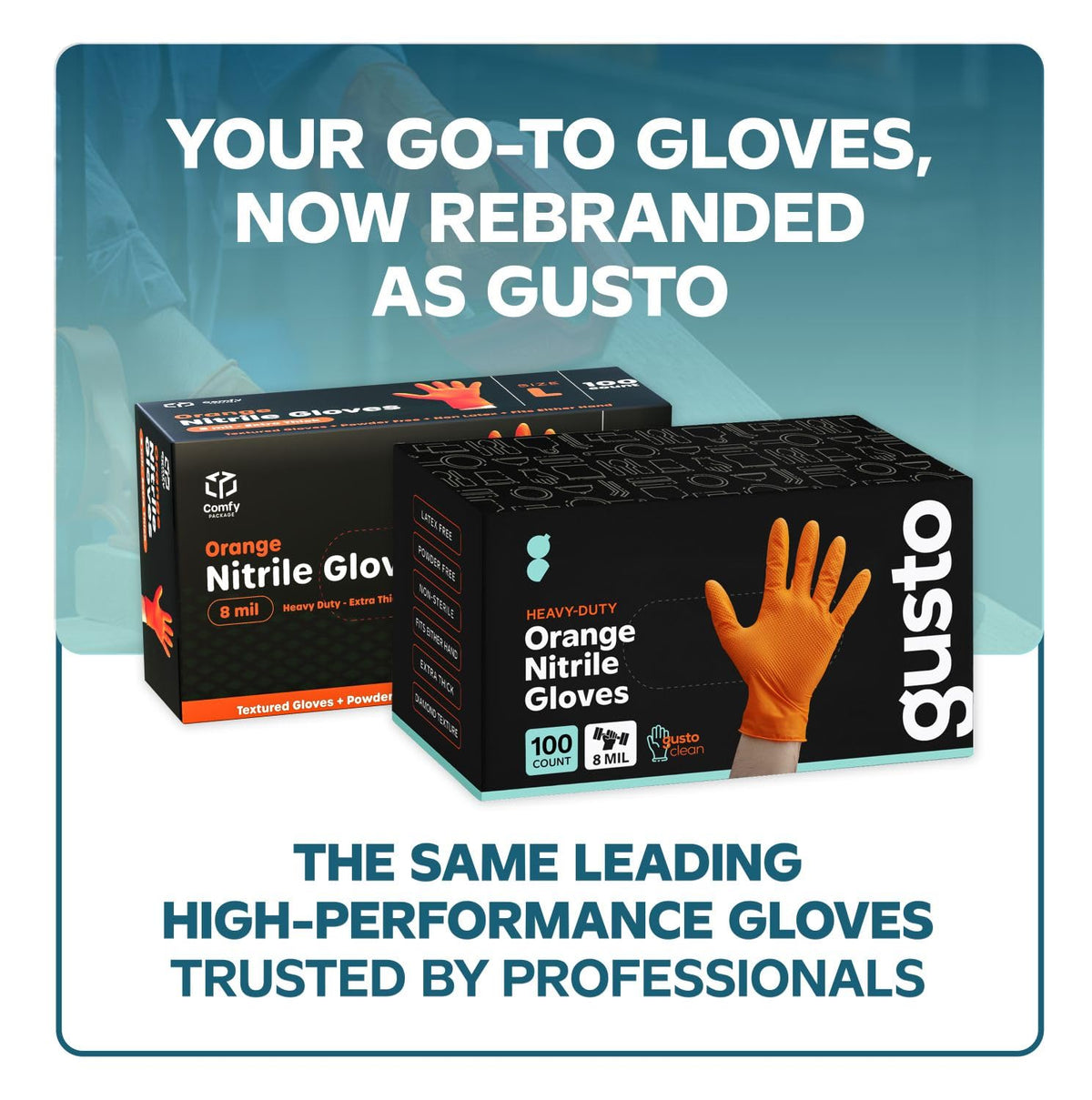 GUSTO 8 mil XL gloves provide durable protection and dexterity for automotive tasks.