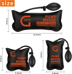 Gute Air Wedge Bag Pump spans a 2-1/2 inch gap for versatility.