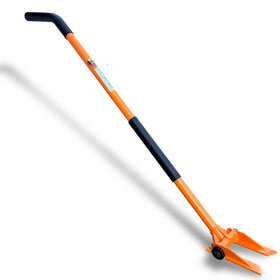 Gutster 60" demolition pry bar with round handle for overhead use and strong leverage.