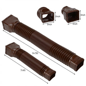 Gutterant downspout extensions use thick PE for durable, weather-ready performance.