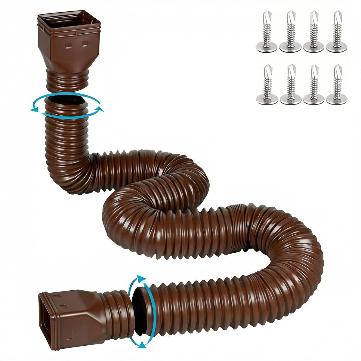 Gutterant downspout extensions extendable from 3.6 ft for flexible drainage.