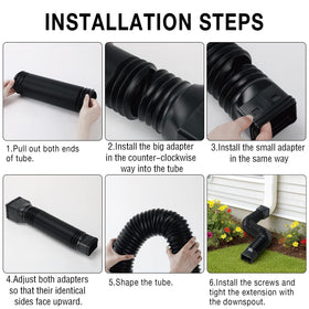 Gutterant rotating connection enables easy section linking and setup
