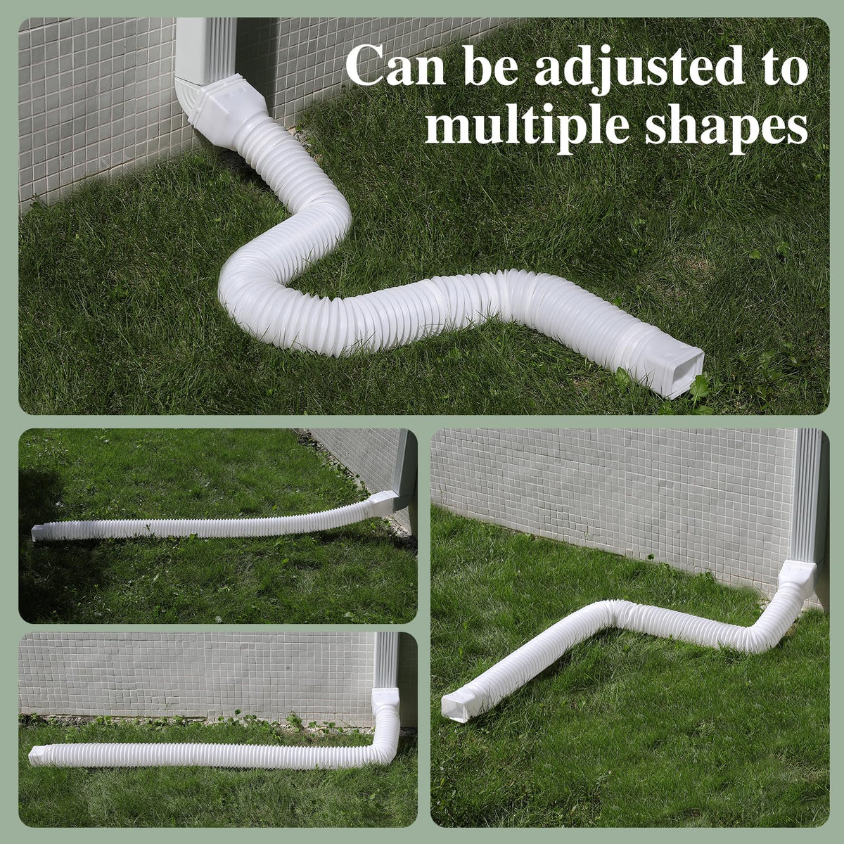 Gutterlix adapters for 2x3, 3x3, and 3x4 downspouts.