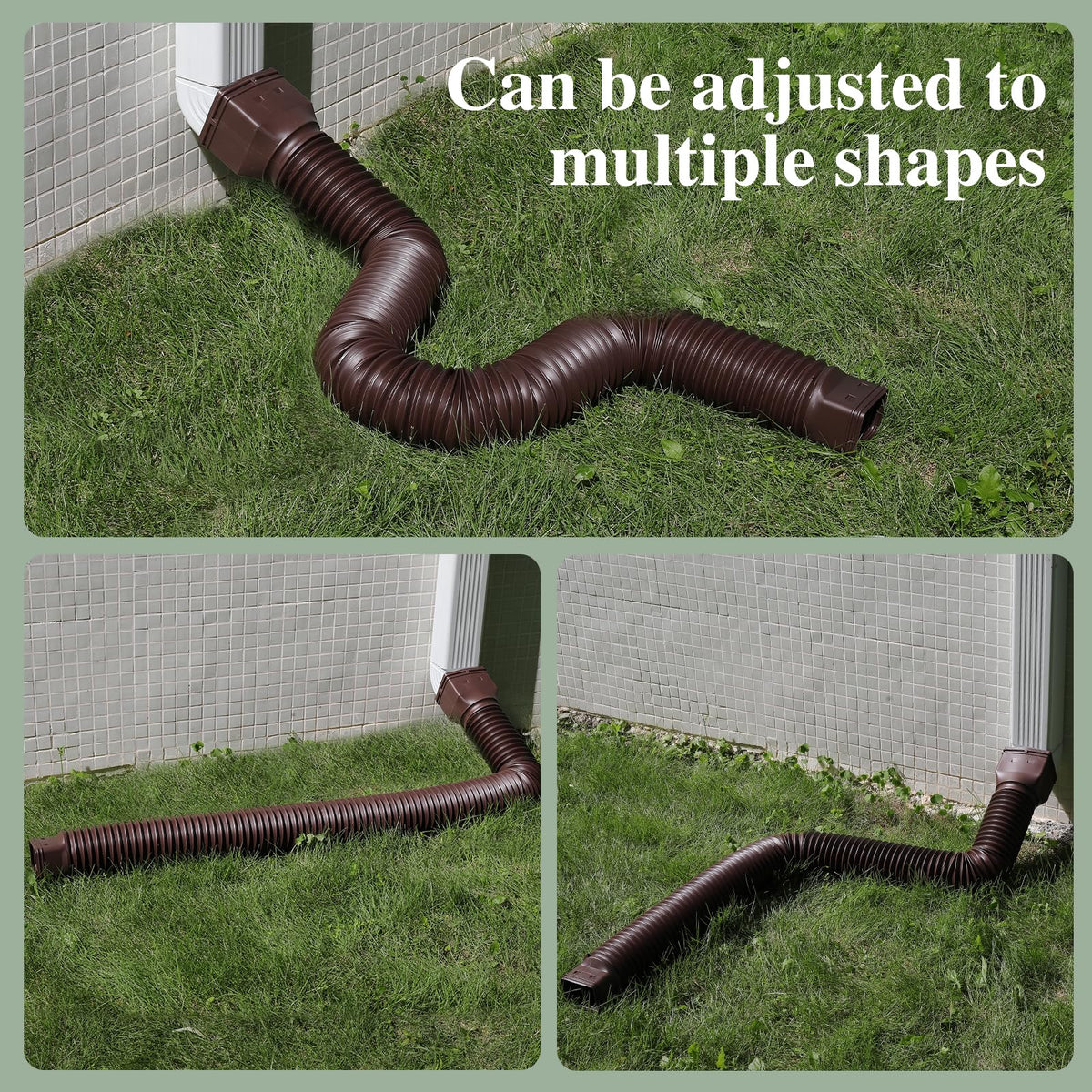 Gutterlix extension bends easily without creasing in harsh weather