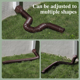 Gutterlix extension bends easily without creasing in harsh weather