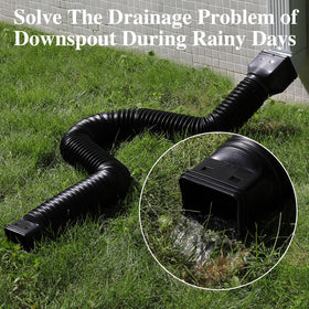Gutterlix flexible pipe bends easily without creasing.