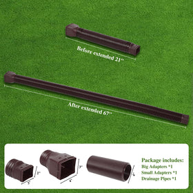 Gutterlix package includes adapters and screws for quick setup