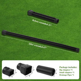 Gutterlix package includes adapters and screws for secure installation