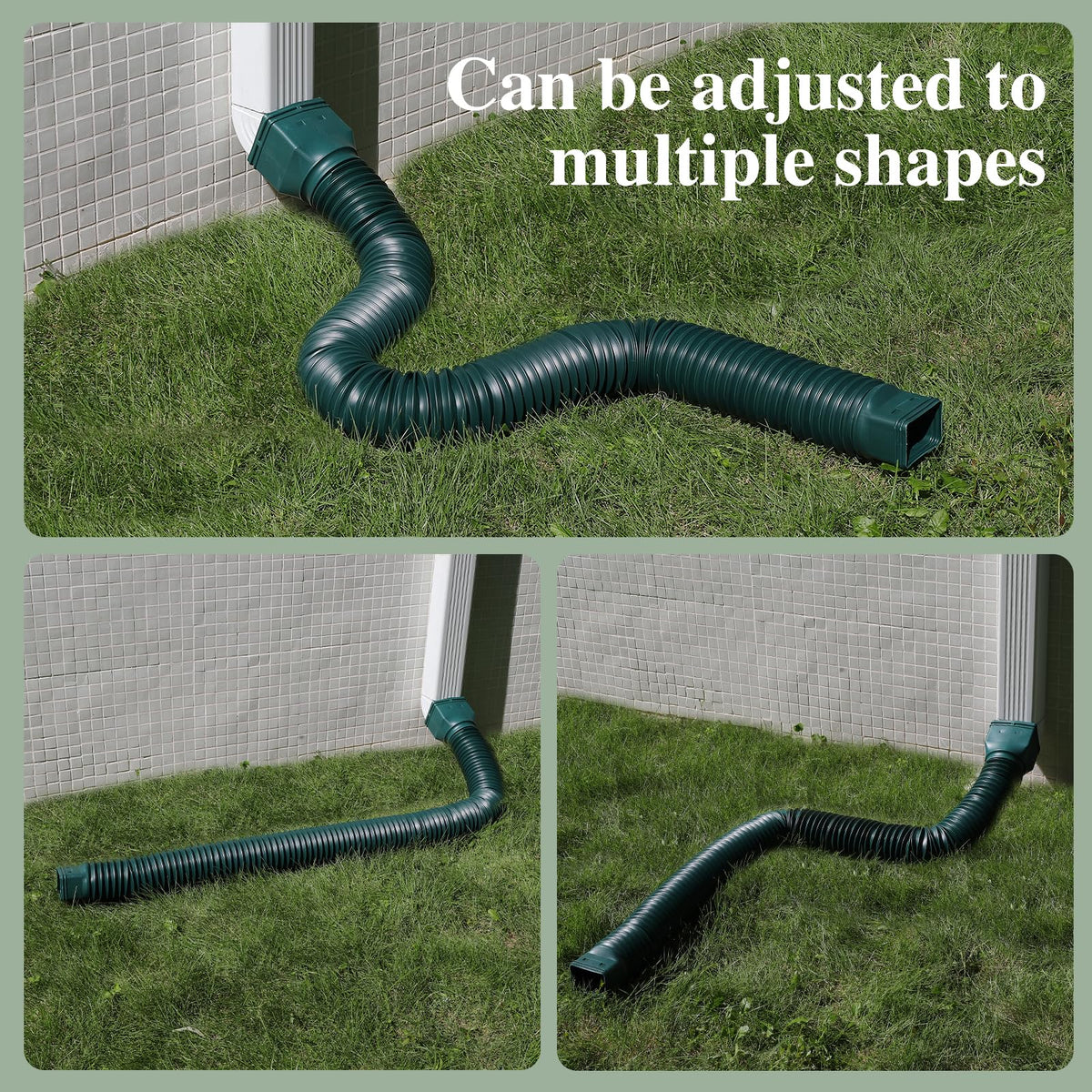 Durable PE material provides weather resistance and long-lasting flexibility.