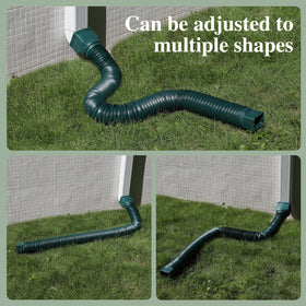 Durable PE material provides weather resistance and long-lasting flexibility.