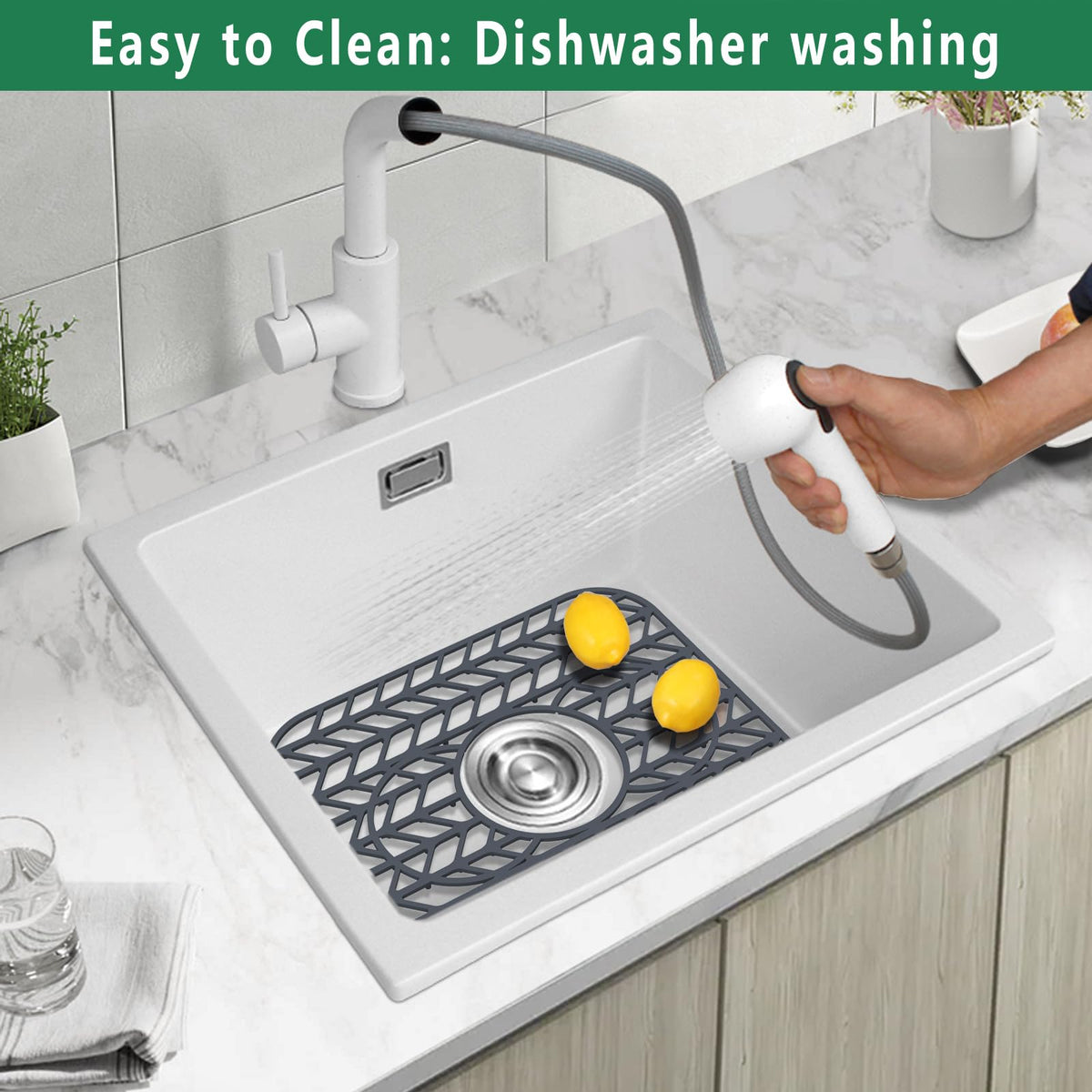 GUUKIN dishwasher-safe silicone mat cleans quickly after use