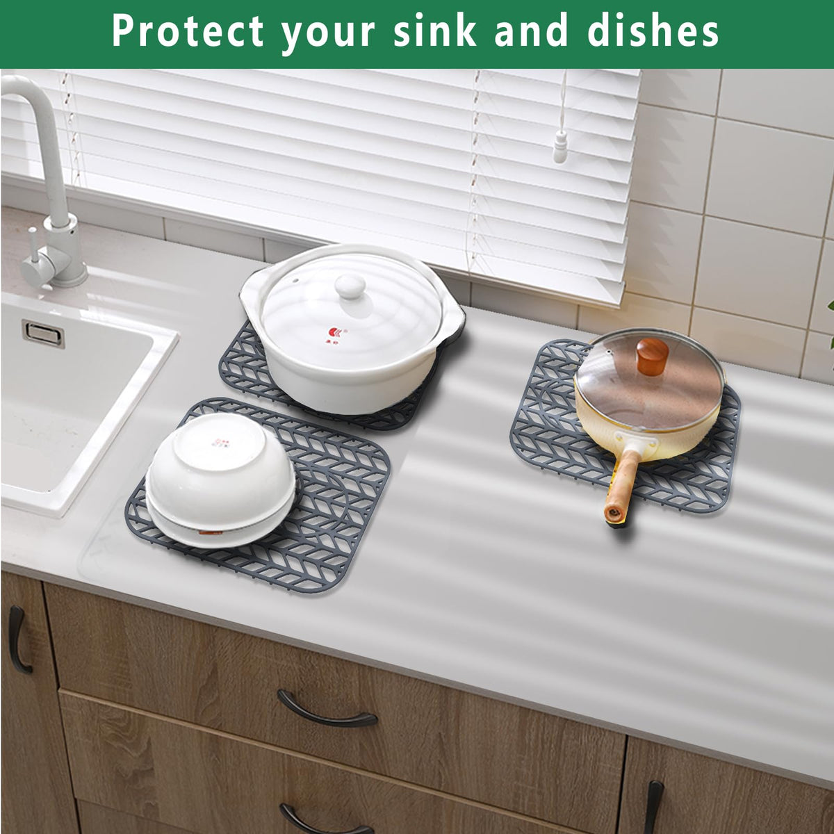 GUUKIN pack of 2 for double sink protection