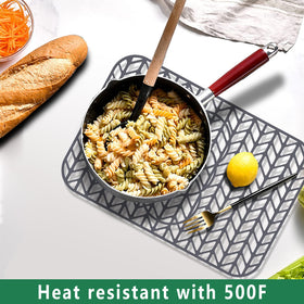 GUUKIN silicone mats are heat resistant for pot safety