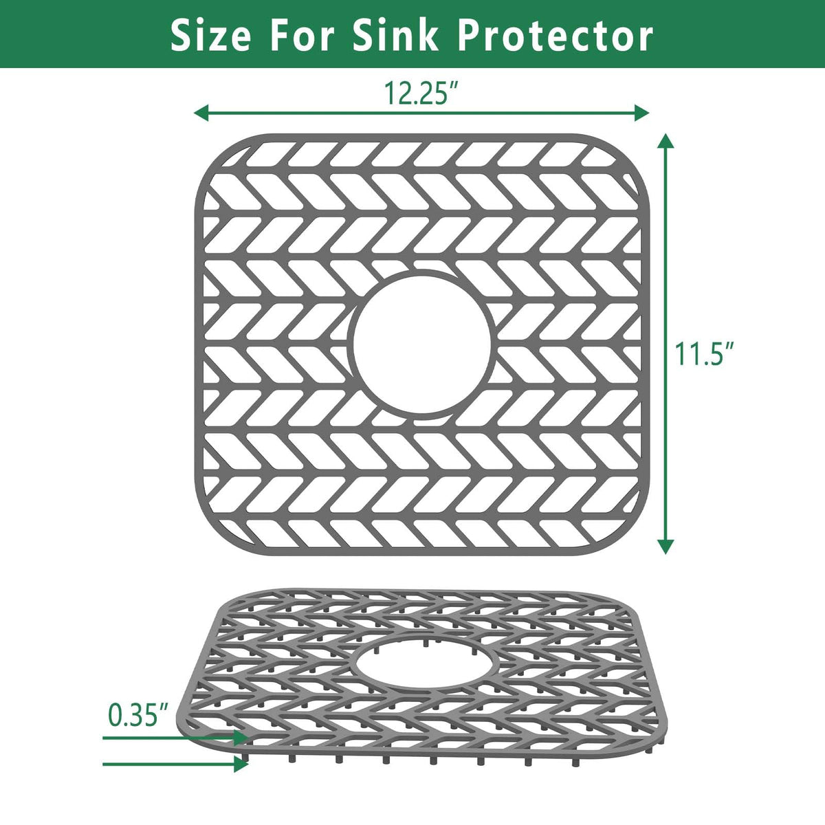 Close-up of GUUKIN silicone surface showing non-slip texture.