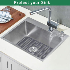 GUUKIN sink mat elevates for water flow and aeration