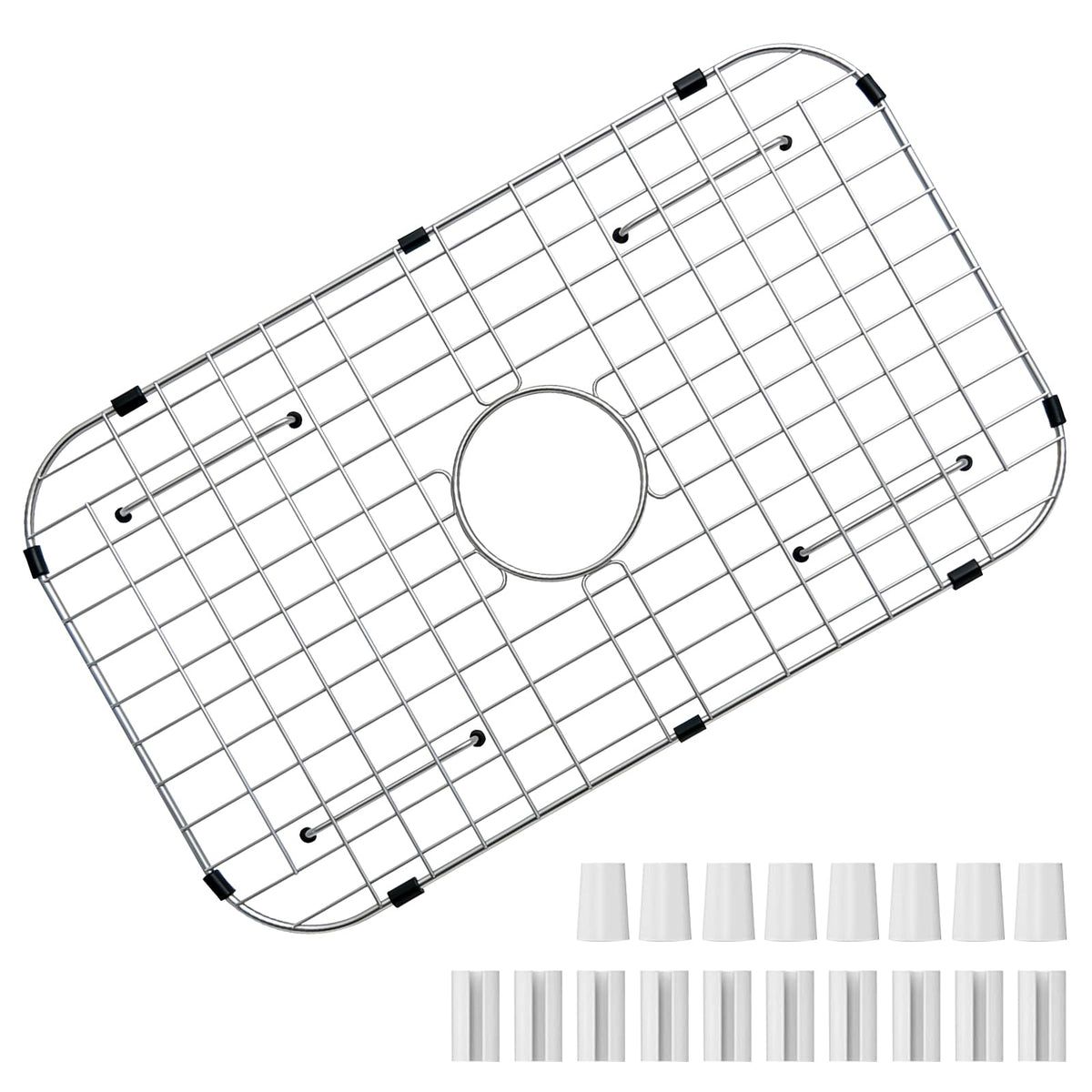 GUUKIN sink grid side view shows sturdy design preventing slip and protecting surfaces.