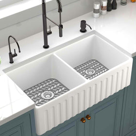 GUUKIN sink protector withstands up to 500F for hot cookware.