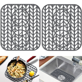 GUUKIN sink protector mat bottom grid shields stainless steel from scratches