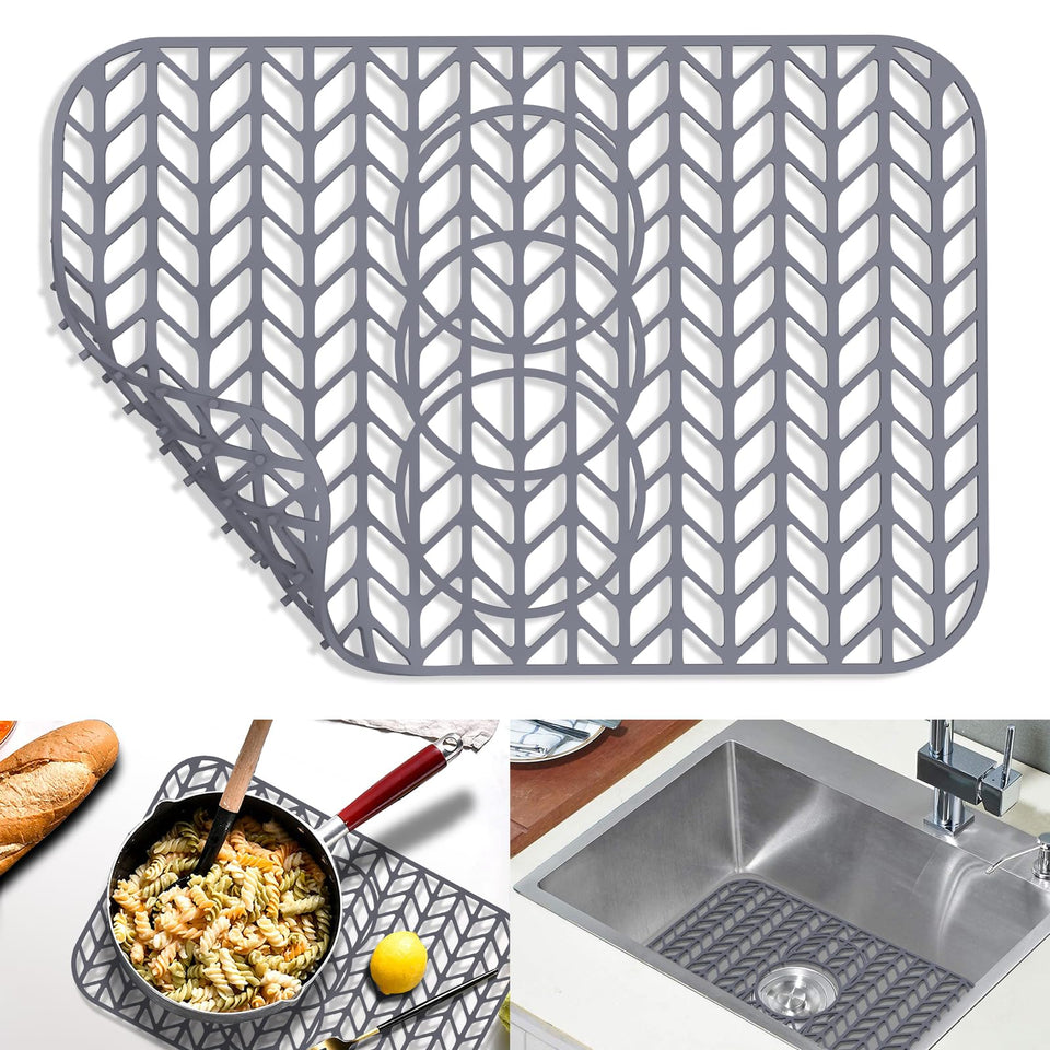 GUUKIN sink protectors bottom mat shields sink from scratches and dents