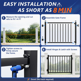 Guwezoy 36in rail fit works with standard deck balusters.