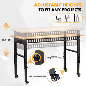 GVGBUK steel frame and 2000 lb capacity support heavy-duty projects