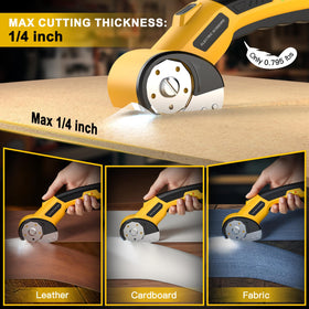 GVOO cordless electric scissors with ergonomic grip reducing fatigue during long use.