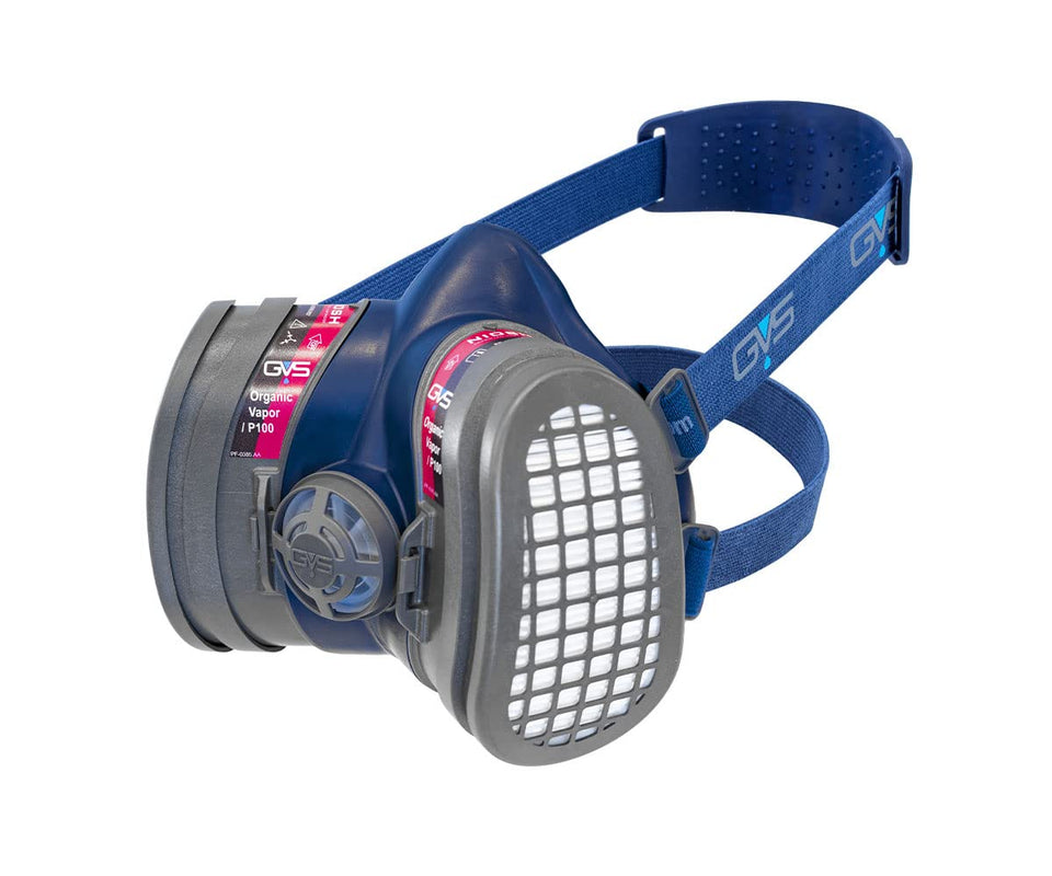 GVS Elipse mask with dust filters offers comfortable extended wear