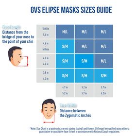 GVS Elipse P100 blue mask with replaceable filter cartridges included
