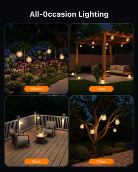 GVSHINE 6-pack provides multiple decorative placements for garden parties and events.