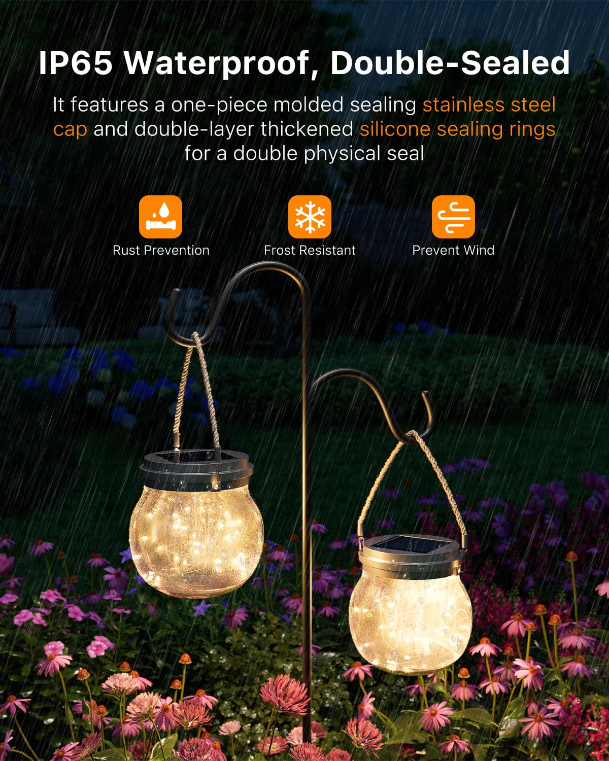 GVSHINE large solar globes offer stable base placement on tables and paths.