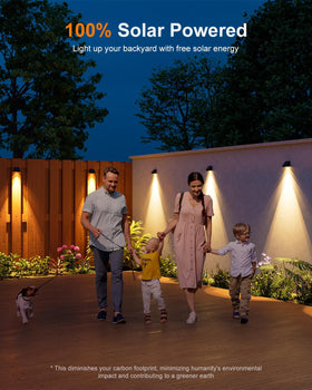 GVSHINE solar panel and battery deliver reliable charge for extended nighttime illumination.