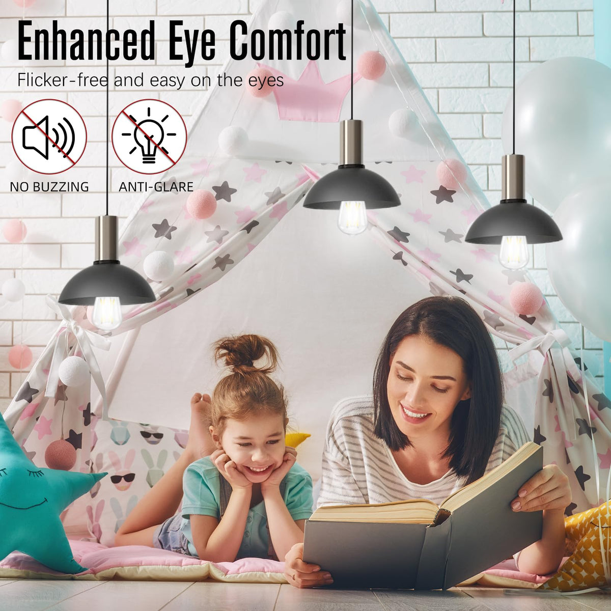 GvvooHome 360 beam-angle provides bright, even illumination for open-plan rooms