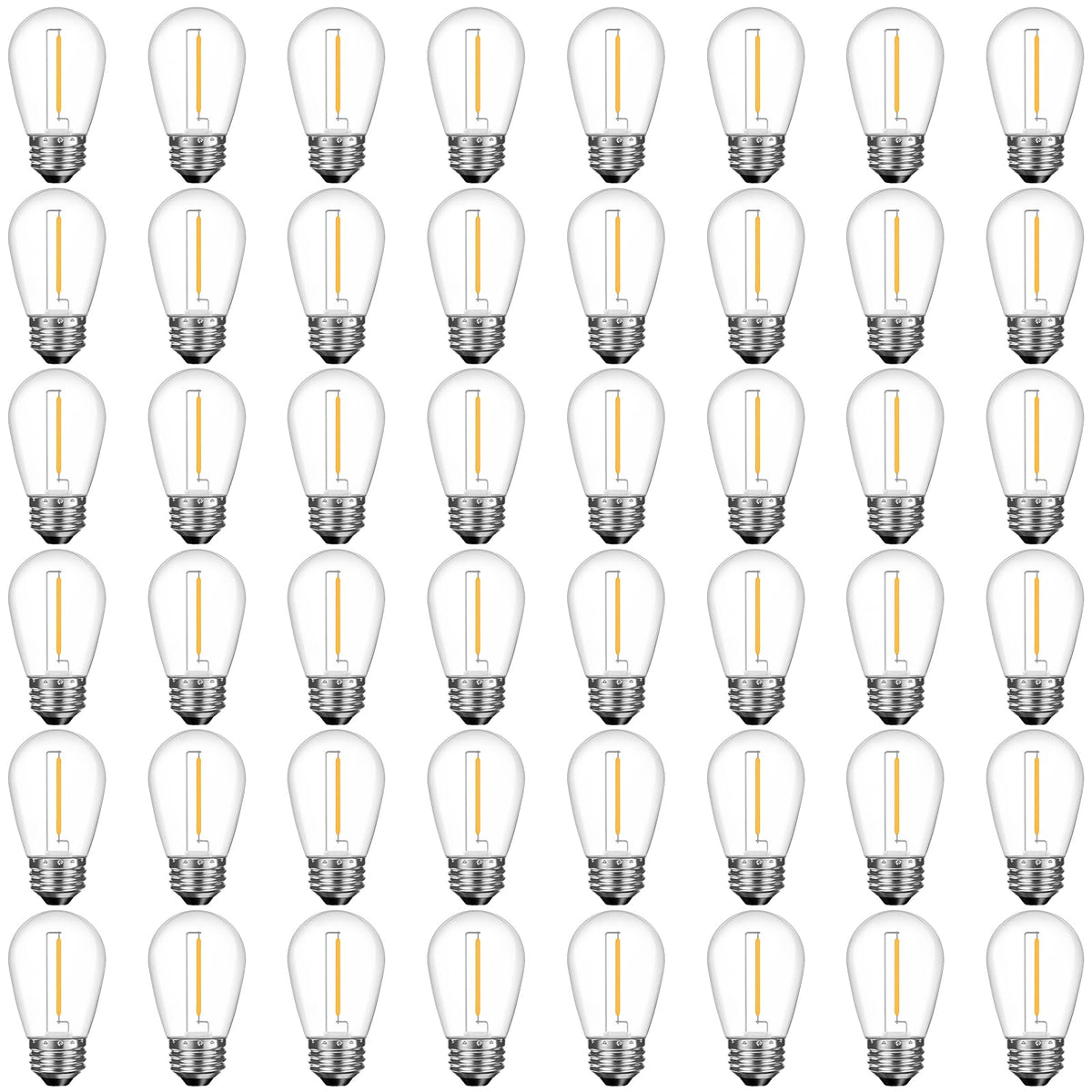 GvvooHome outdoor shatterproof LED bulb for string lights, durability in all weather.