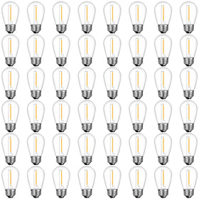 GvvooHome outdoor shatterproof LED bulb for string lights, durability in all weather.