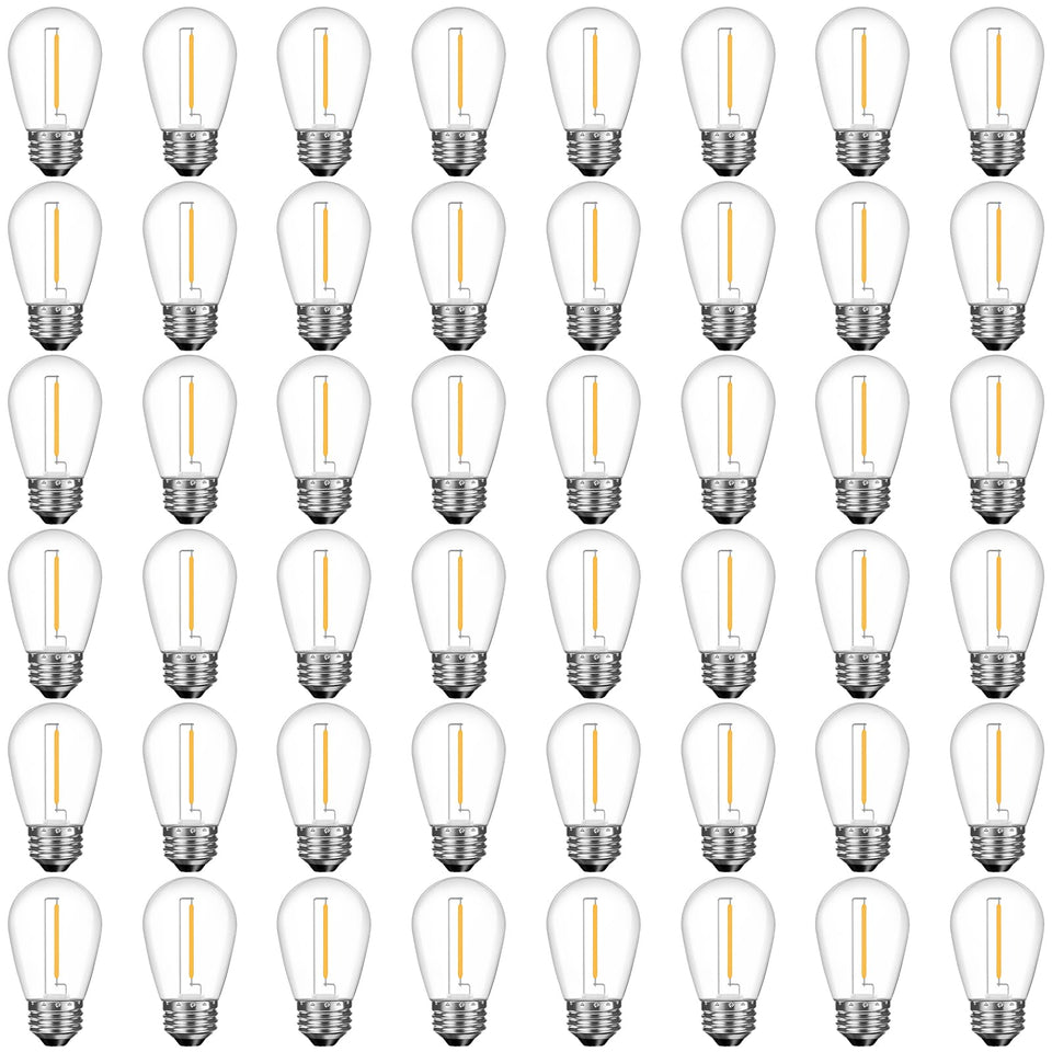 GvvooHome outdoor shatterproof LED bulb for string lights, durability in all weather.