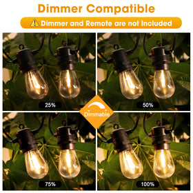GvvooHome 50ft string lights showing 15 sockets for versatile layouts.