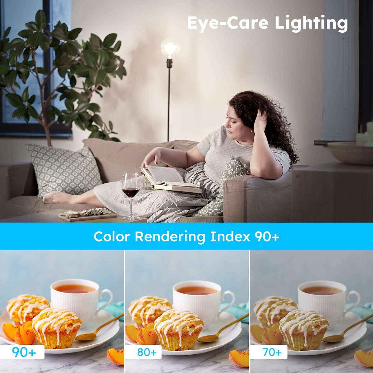 GvvooHome ceiling fan globe light provides even illumination