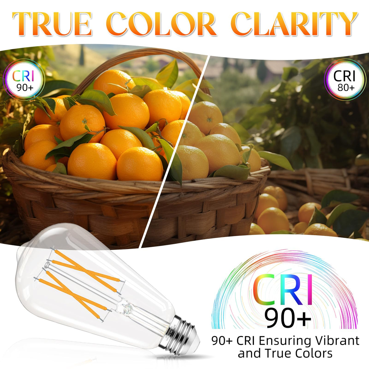 GvvooHome clear glass Edison bulb brightens entryways and tables.