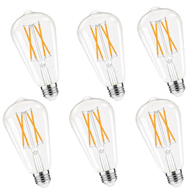 GvvooHome dimmable Edison bulb with 2700K warmth and 600LM brightness