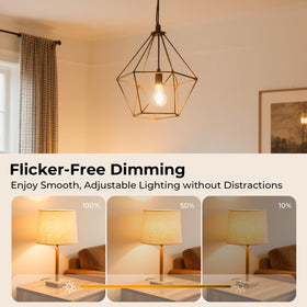 GvvooHome flicker-free dimmable bulb for seamless lighting transitions.