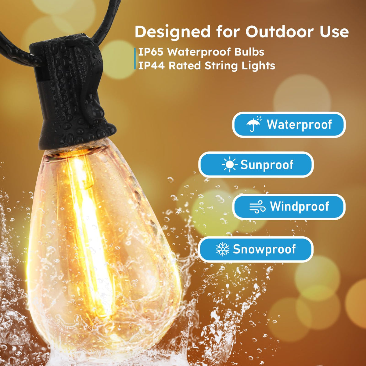GvvooHome E12 plug-and-play sockets for easy installation.