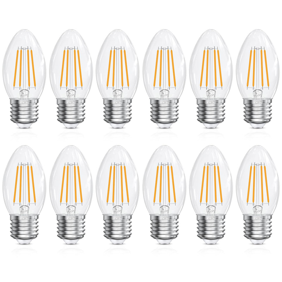 GvvooHome E26 base LED bulb packaging with easy replacement option.
