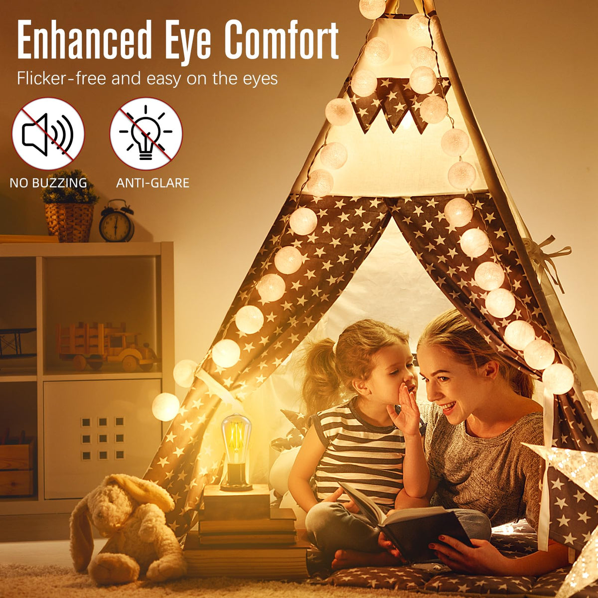 GvvooHome 360-degree beam for uniform illumination across rooms