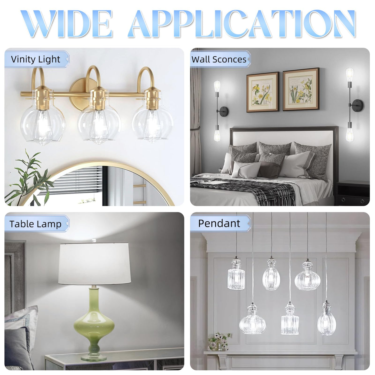 GvvooHome Edison bulbs decorate spaces with vintage charm and modern LED efficiency.
