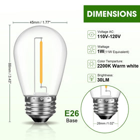 GvvooHome energy efficient S14 LED bulbs reduce energy use.