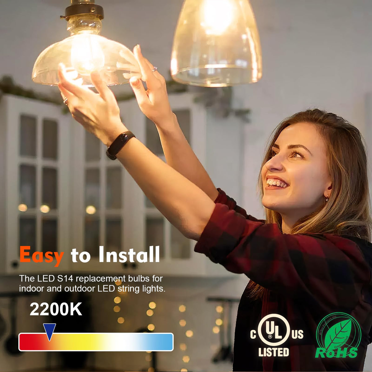 GvvooHome energy-saving 1W bulb delivers 30 lumens of warm light.